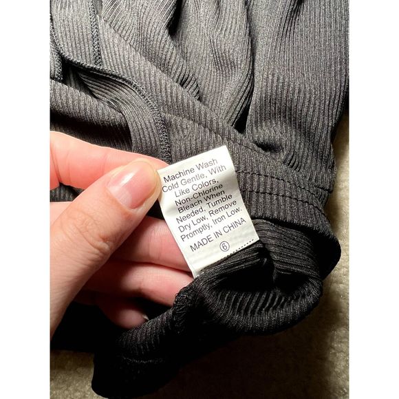 NWT Shein Black Off-Shoulder Lettuce Trim Top | Small - Picture 5 of 6